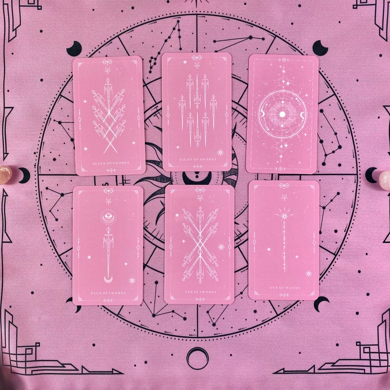Pink Tarot Cloth for Spread image 5