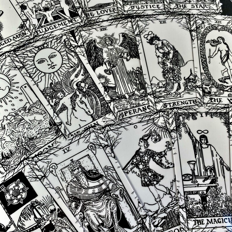Tarot Deck Cards Dark Forest Plastic Tarot Cards 78 Gift Set Etsy