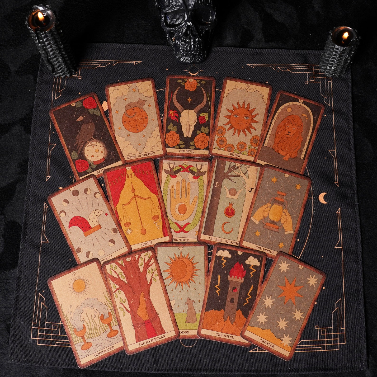 Tarot Deck Moon Magic Vintage Tarot Cards With Guidebook Beginner