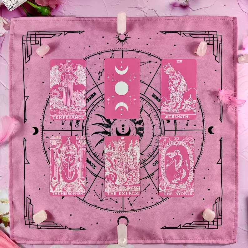 Pink Tarot Cloth for Spread image 8