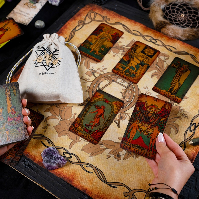 Vintage Tarot Cloth for spread image 8