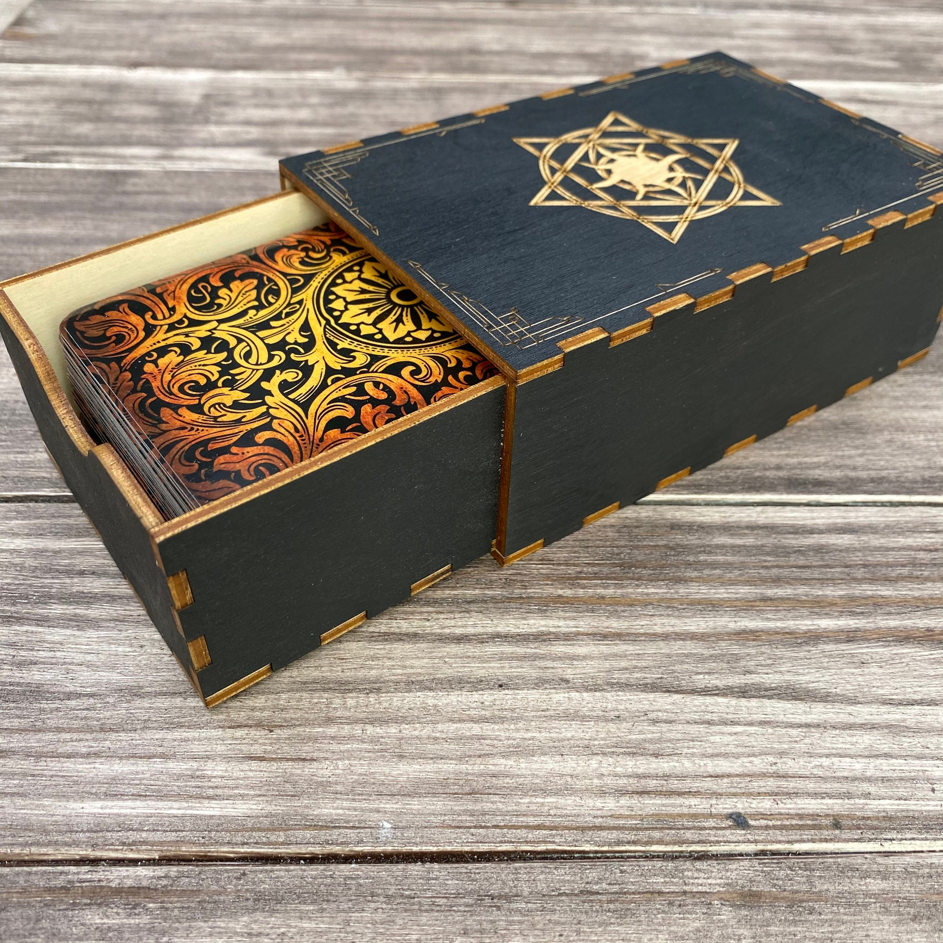 Tarot Wooden Box.Card Box. Etsy
