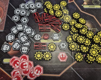 3D Printed Tokens for Star Wars Rebellion Board Game