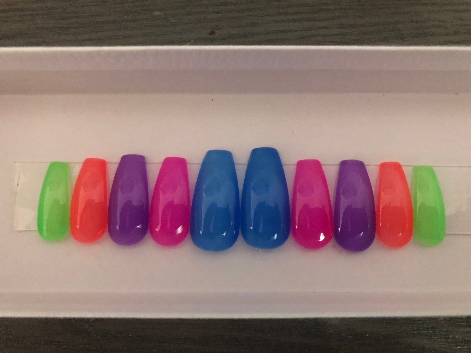 clear jelly press on nails