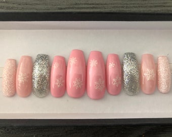 Sparkly Pink Nails Etsy Sparkly Pink Nails Etsy