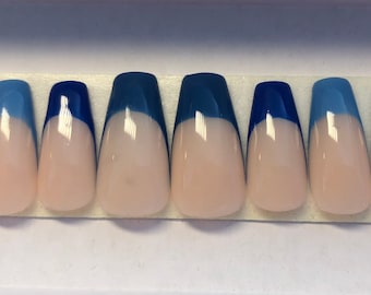 French tips sui toni del blu