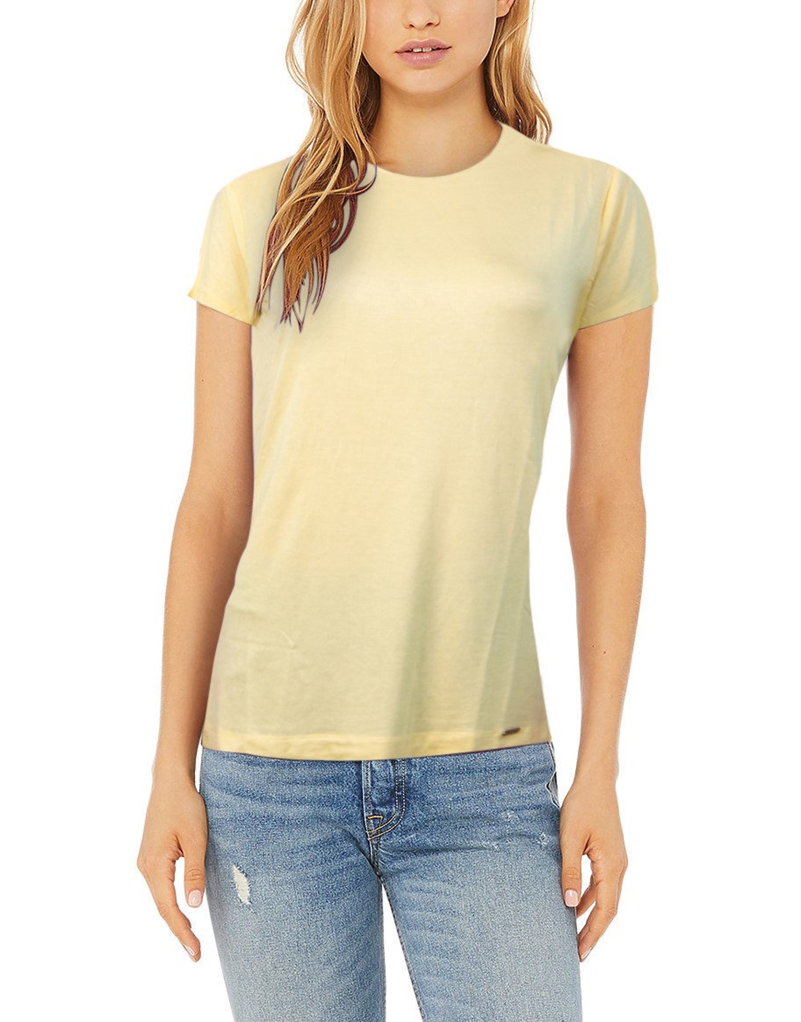 Women Solid T Shirts Women Red T Shirts Women Plain T Etsy