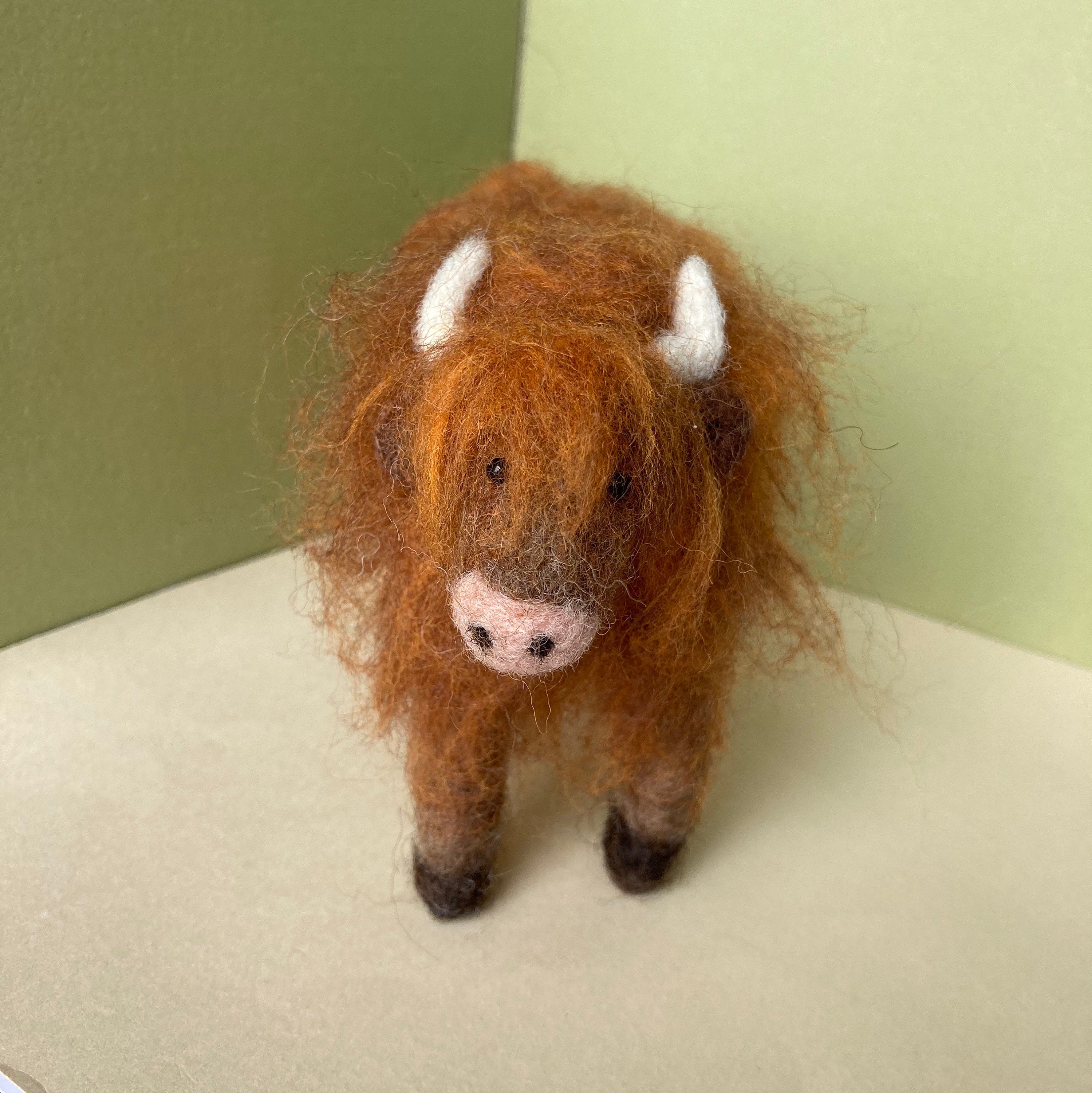 Highland Cow Needle Felting Kit | Etsy