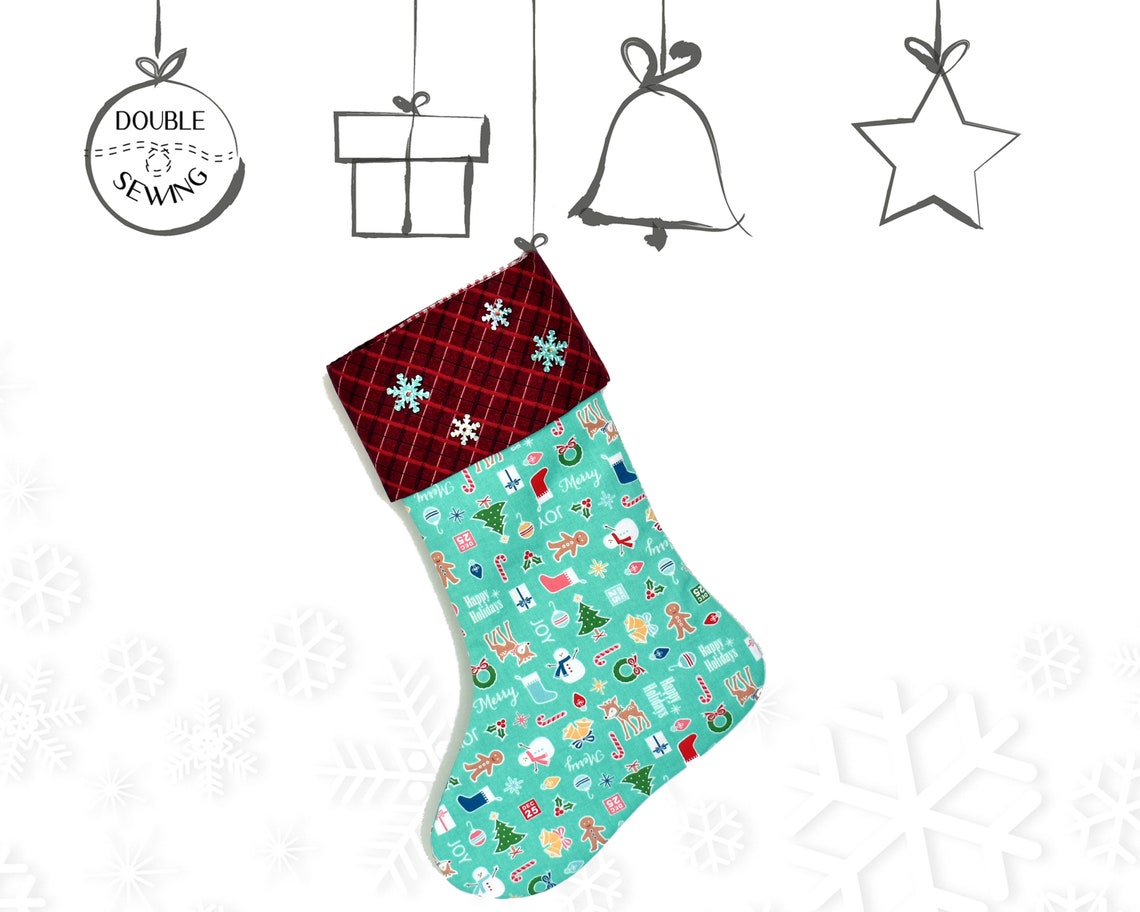 Printable Christmas Stocking Sewing Pattern
