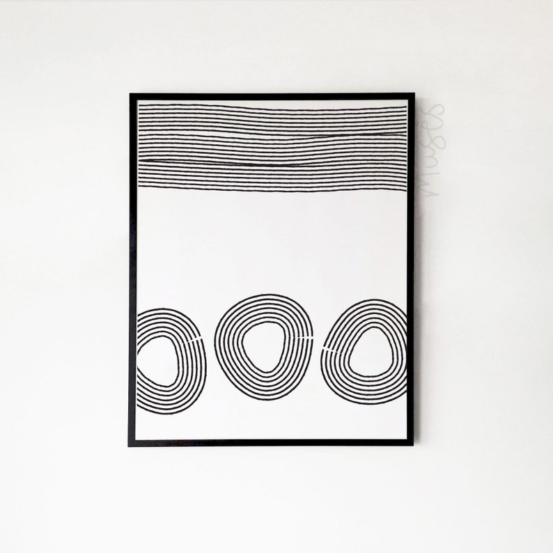 Set of Two Printable Modern Style Posters to Download - Etsy