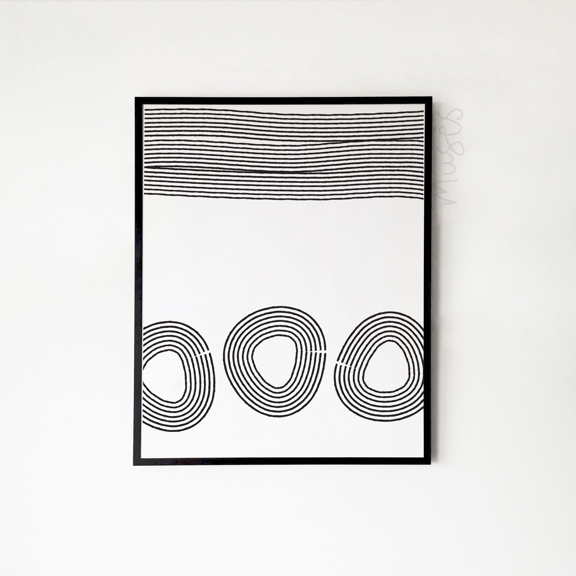 Set of Two Printable Modern Style Posters to Download - Etsy