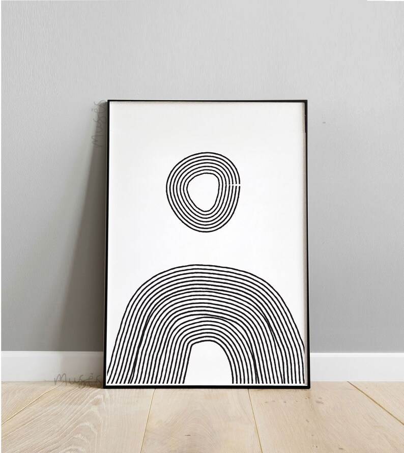 Set of Two Printable Modern Style Posters to Download - Etsy