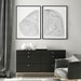 Printable Set of 2 Hand Drawn Line Artwork Minimalist Gallery - Etsy