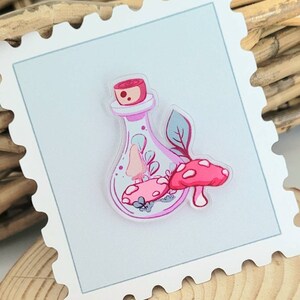 Mushroom Garden Bottle pin