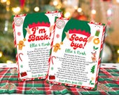 Elf Arrival Letter Editable Canva Template, Christmas Welcome Worksheet | Goodbye Letter for Kids | (Digital Download) | I'm Back