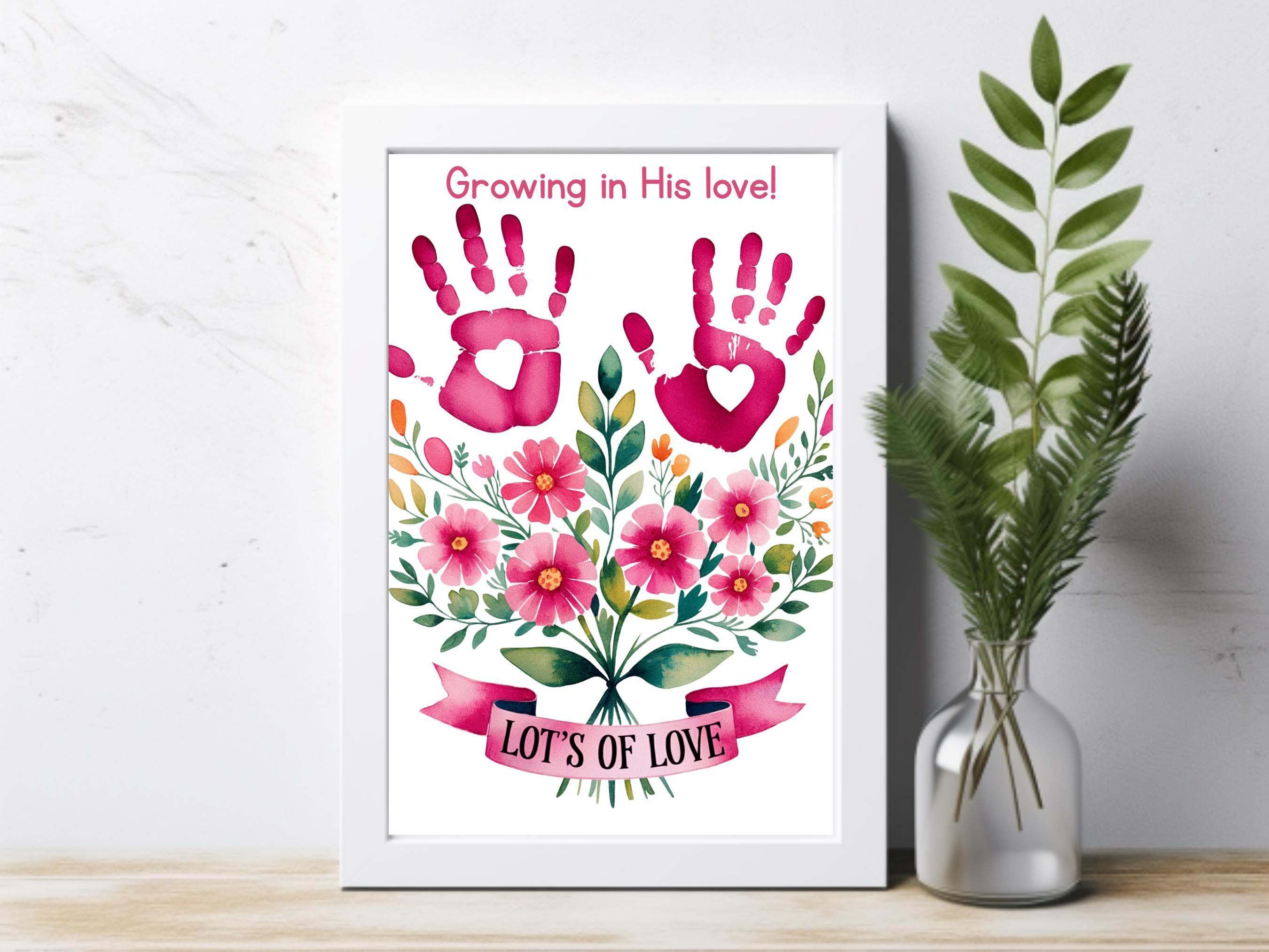 Christian Valentine's Day Handprint Art Bundle | Sunday School Church ...