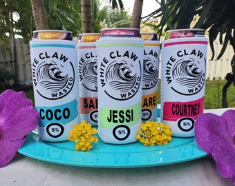 white claw insulated koozie
