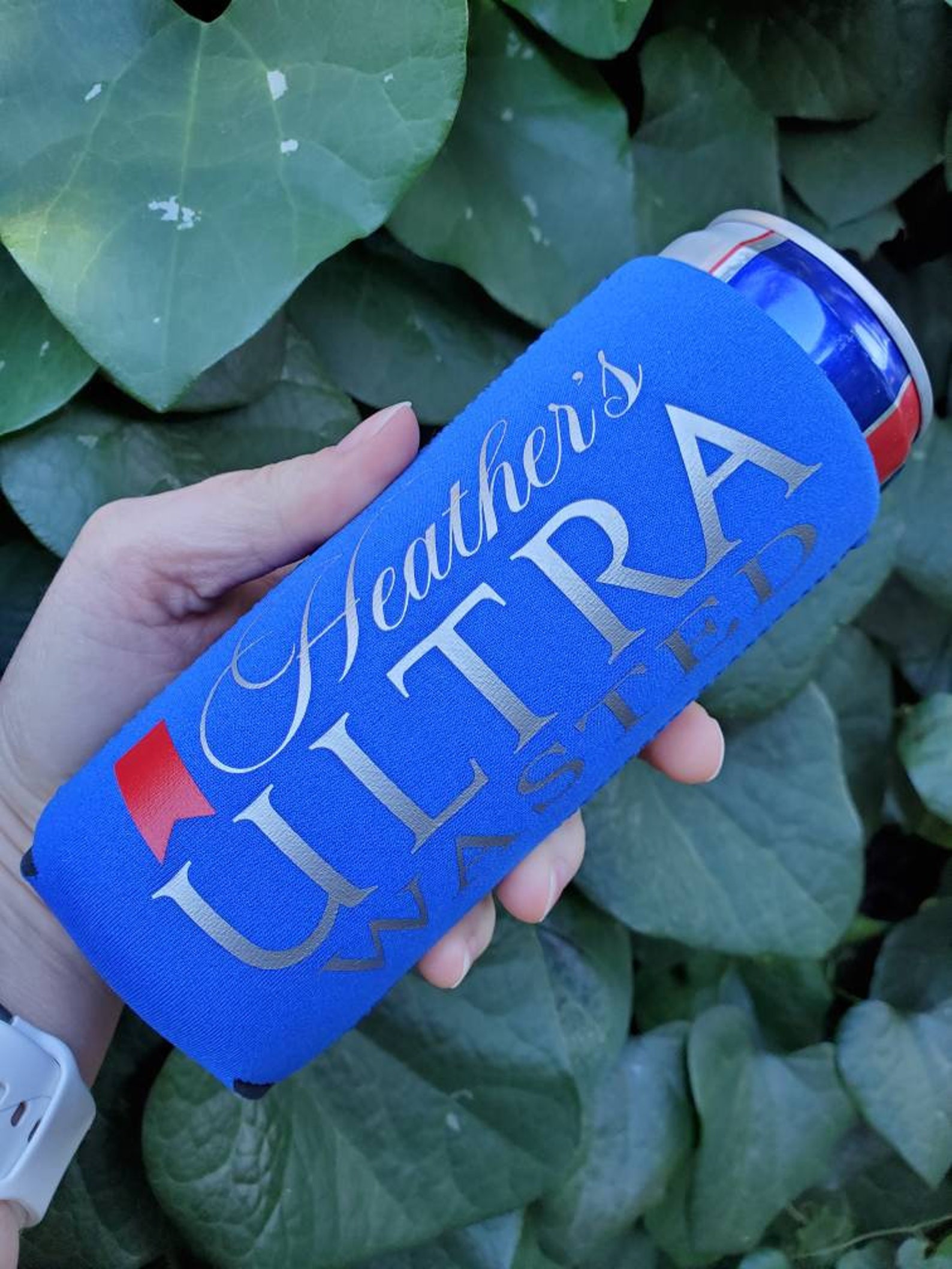 Michelob Ultra Wasted Slim Can Beer Koozie Coozie Etsy