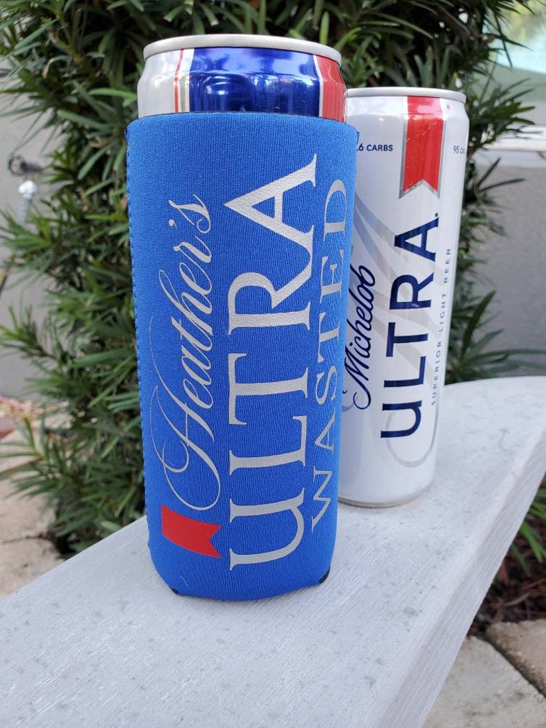 Michelob Ultra Wasted Slim Can Beer Koozie Coozie