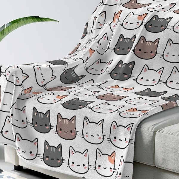 Fleece Cat Blanket Etsy
