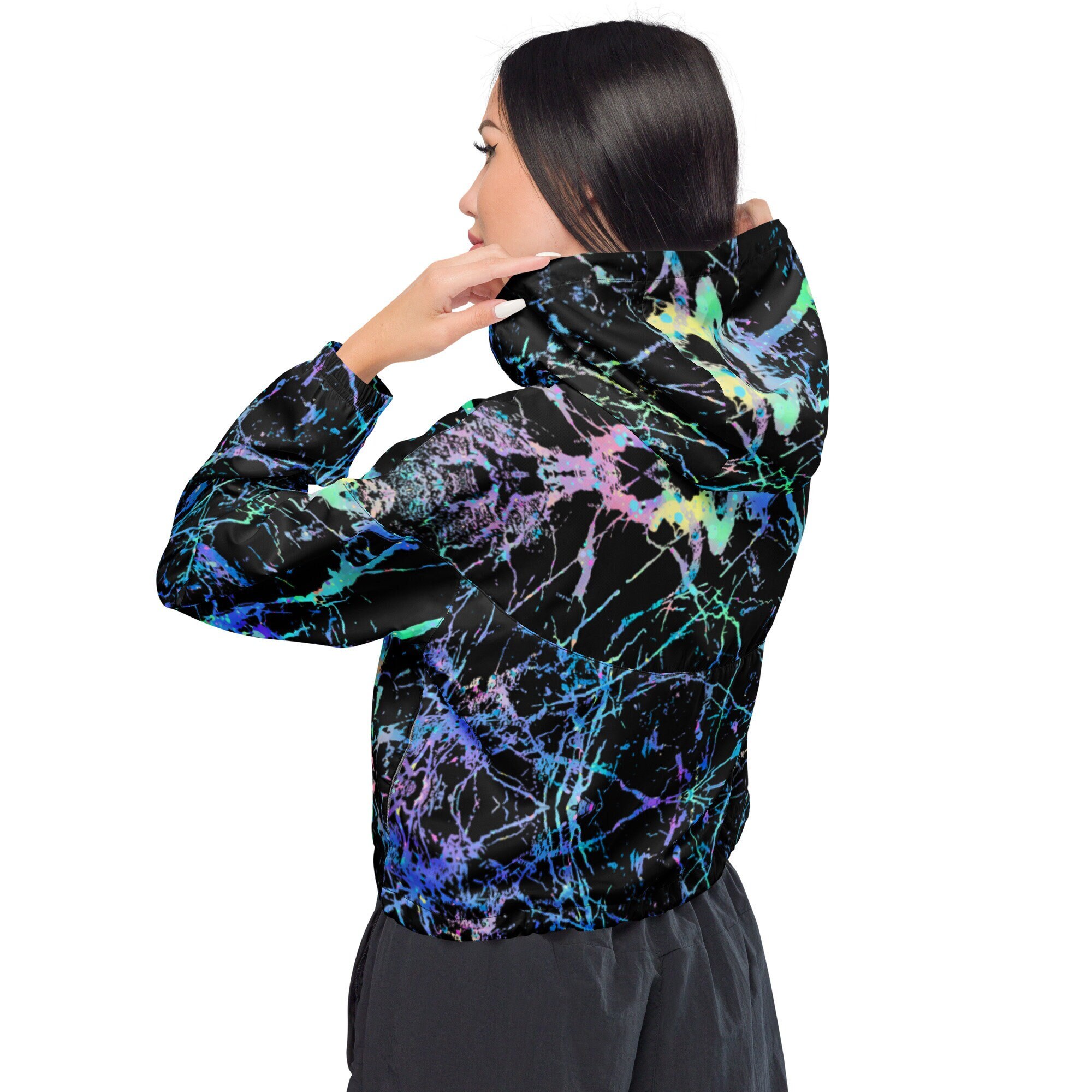 crop top zipper jacket
