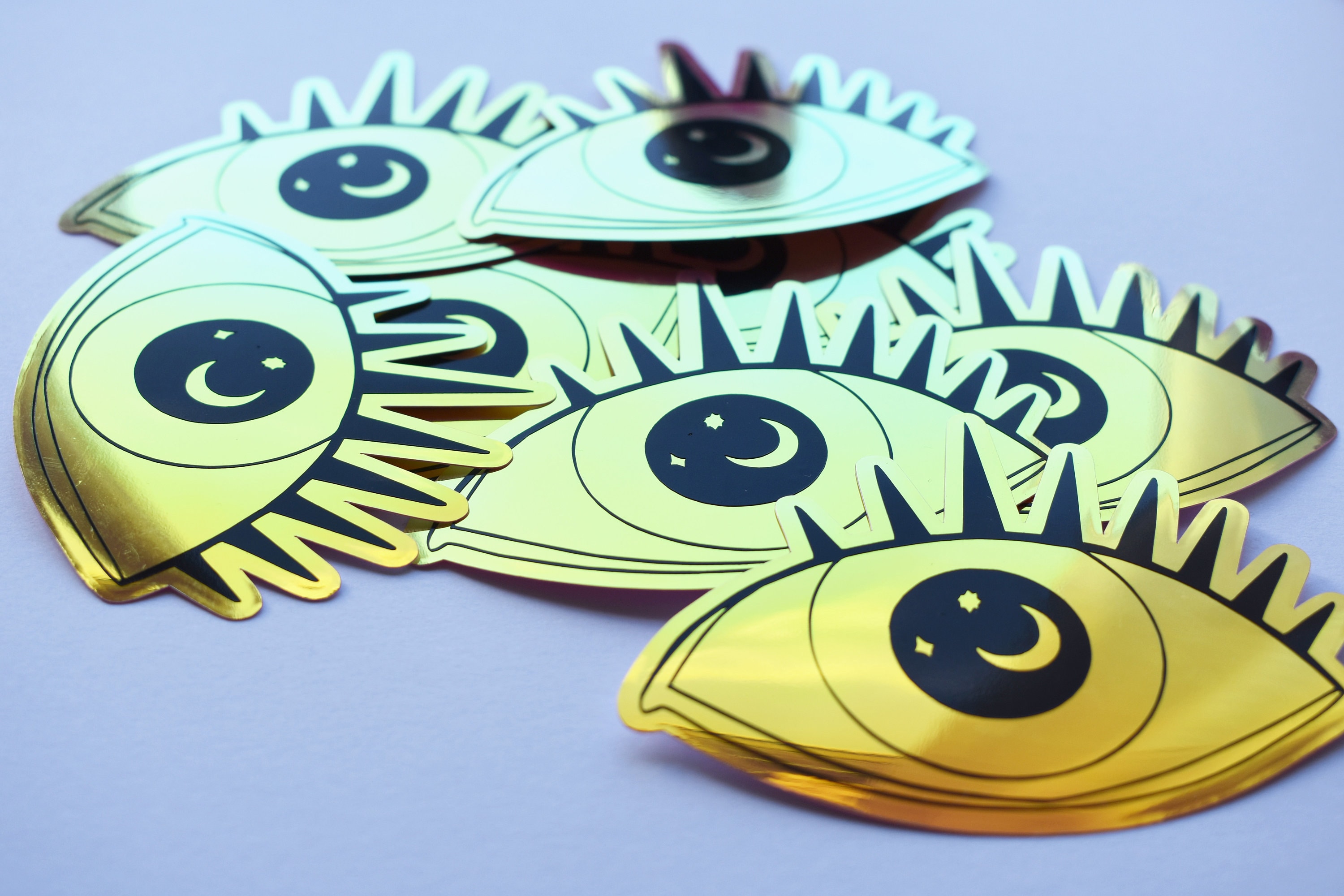 Holographic Eye Sticker Iridescent Eye Sticker Illuminati Etsy