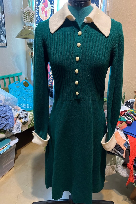 Green Sweater Dress