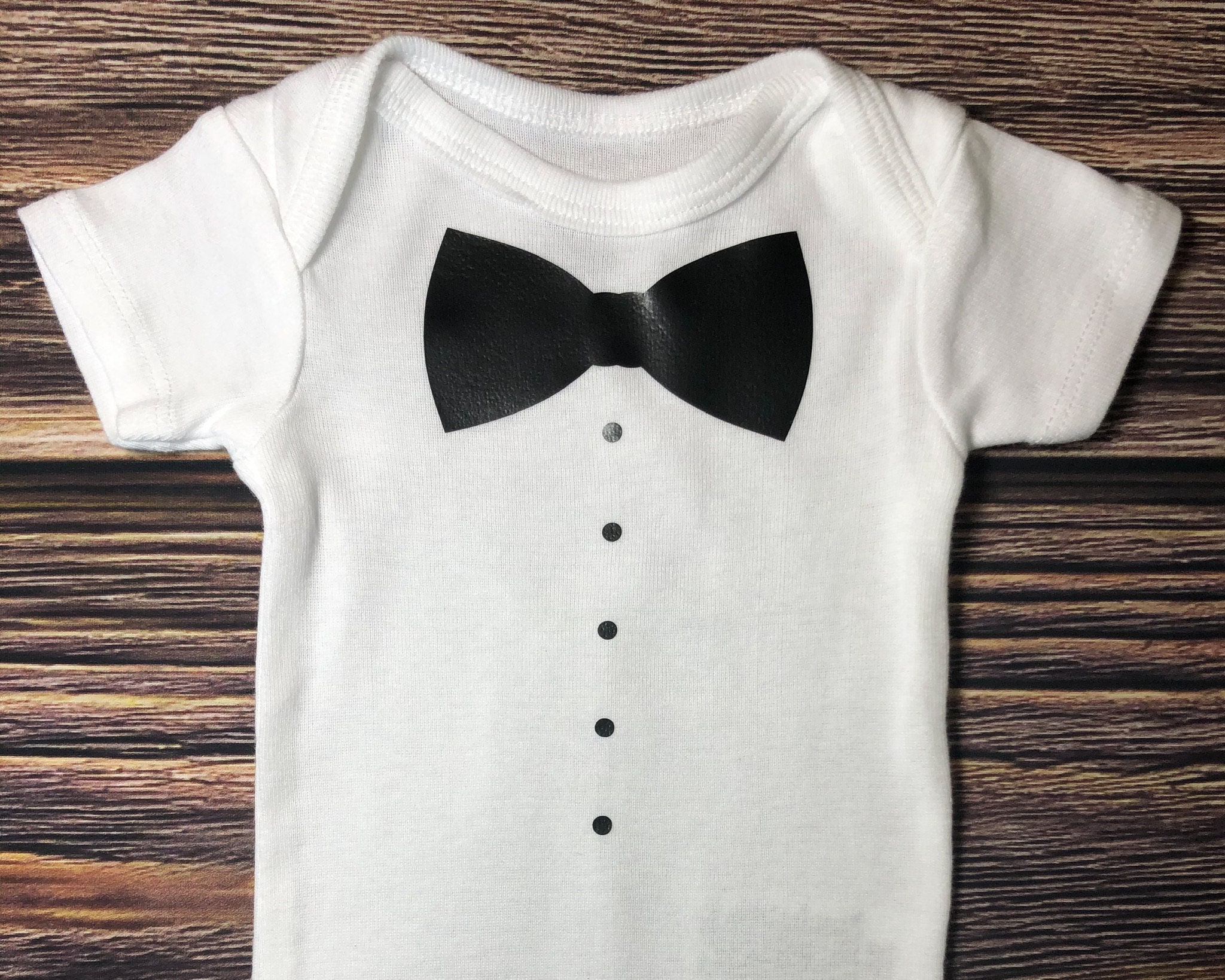 Baby Boy Bow Tie Onesies® Bow Tie Onesies® Baby Boy Tuxedo Etsy
