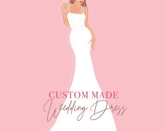 Handmade Custom Wedding Dress - Personalized Bridal Gown tailoremade in Germany