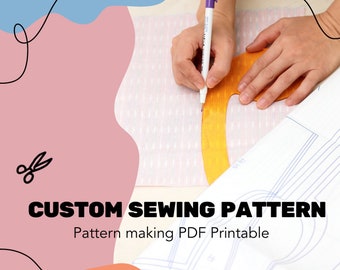 Custom Made Sewing Pattern PDF | Personalized Clothing Pattern | Made to Measure PDF Pattern | Tailored Sewing Template | Sewing Design