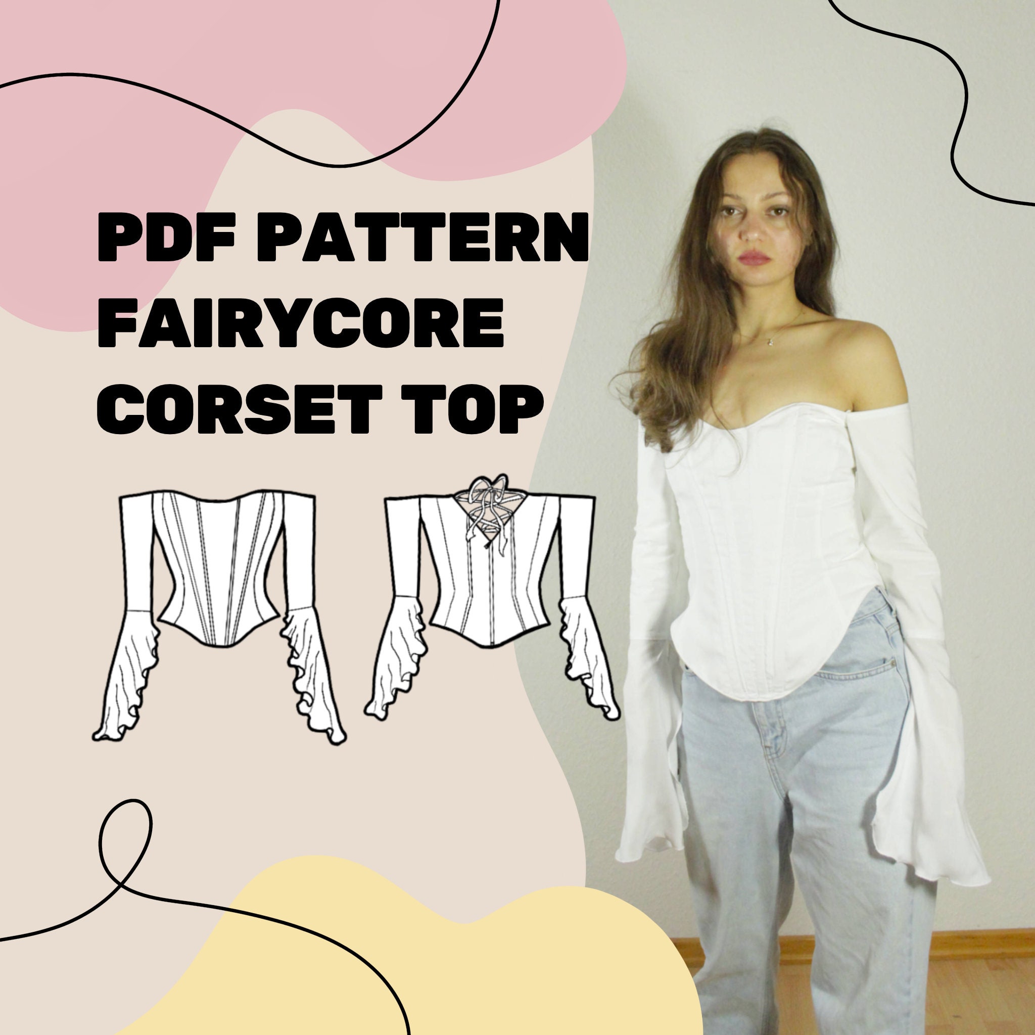 Underbust Corset Sewing Pattern PDF Corset Belt Pattern Corset Pattern  Corset Top Pattern Sewing Pattern for Women PDF S XL -  Canada