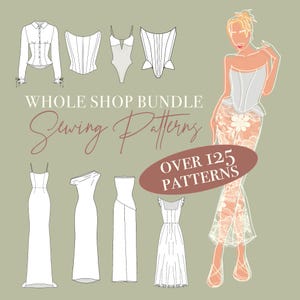 SEWING PATTERN BUNDLE - 126 Sewing Patterns for Women, Men and Children - Sewing Pattern Package