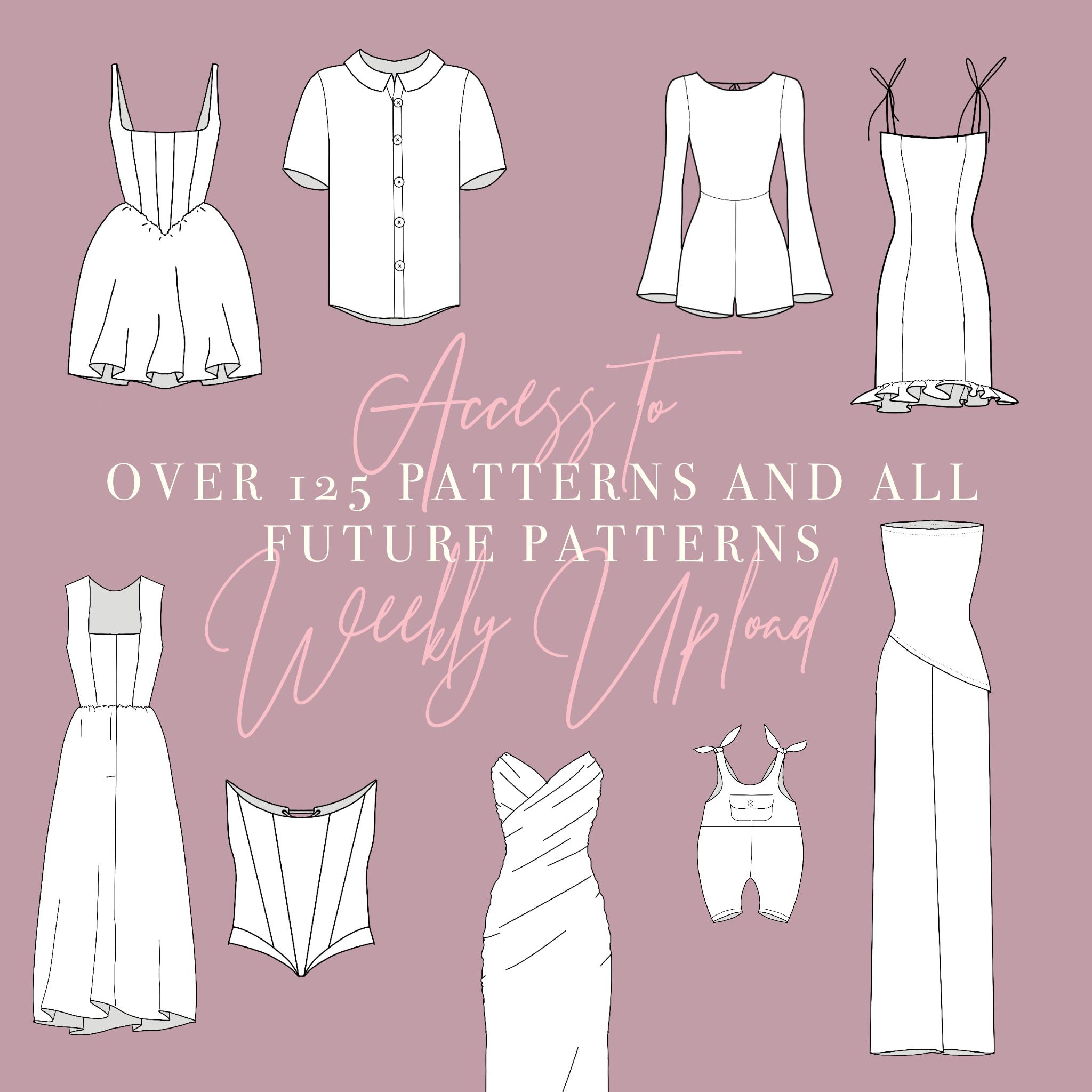SEWING PATTERN BUNDLE - 126 Sewing Patterns for Women, Men and Children