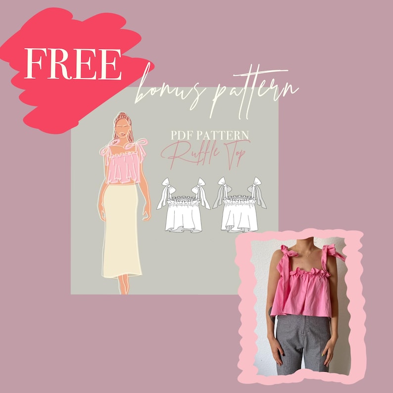JUMPSUIT ROMPER PATTERN: Backless Flared Jumpsuit Long Sleeve Pdf Sewing Pattern – Sizes 32-48 – A4, A00 & Letter Format – Digital Download image 5