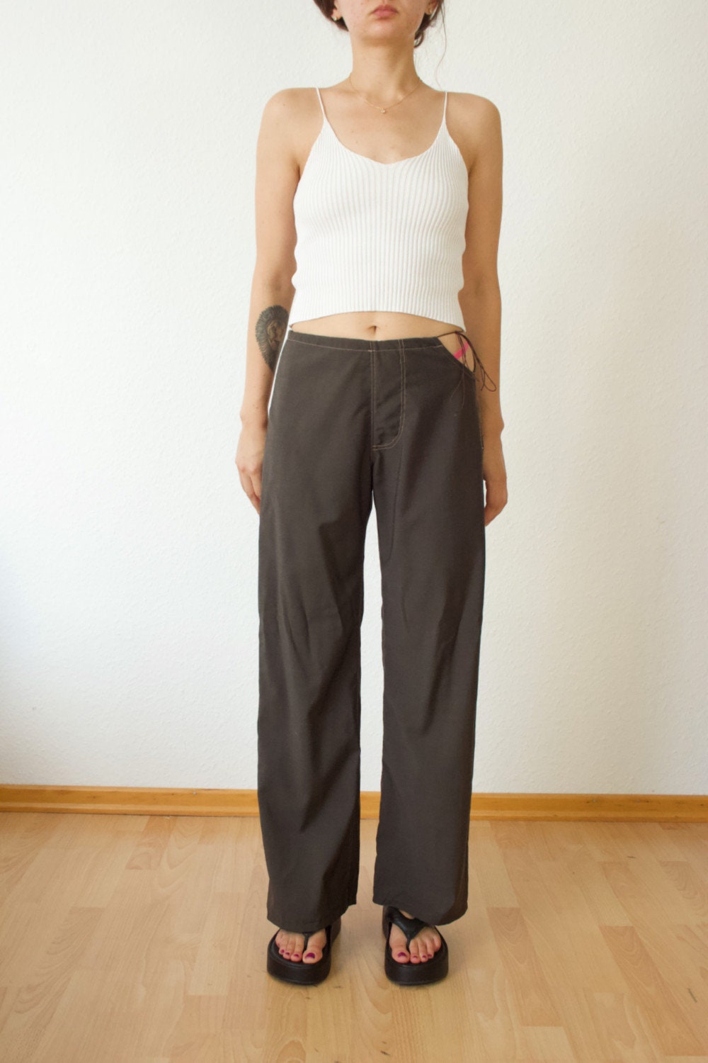 LOW WAIST PANTS Pattern - With Side Cut Out - Pdf Sewing