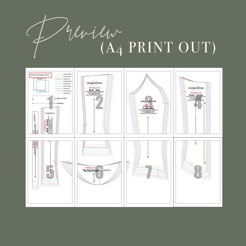 wedding corset top sewing pattern