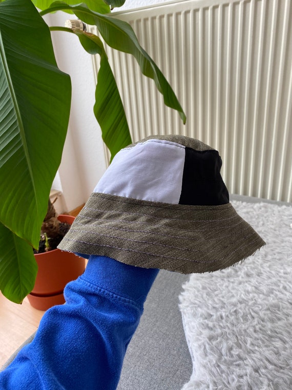 Patchwork Bucket Hat Reworked Vintage 