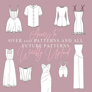 SEWING PATTERN BUNDLE - 110 Sewing Patterns for Women, Men and Children - Sewing Pattern Package image 2