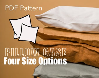 Pillow Pattern: Bundle Envelope Pillow Case PDF Sewing Pattern - Multiple Sizes Available