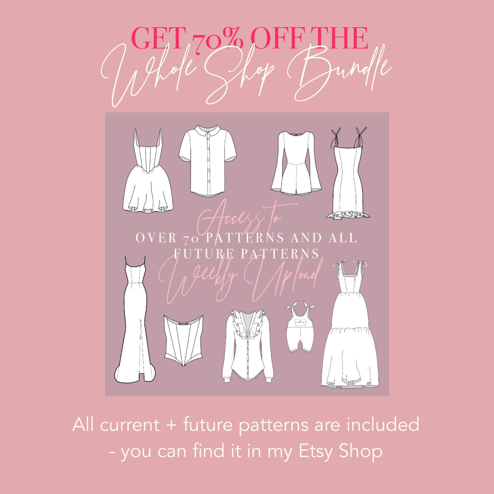 10+ Sewing Patterns Sewing PATTERN BUNDLE Choose Any 10 Sewing Patterns | Custom Pdf Pattern Pack