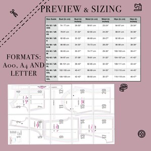 Flared Backless Jumpsuit Sewing Pattern Short