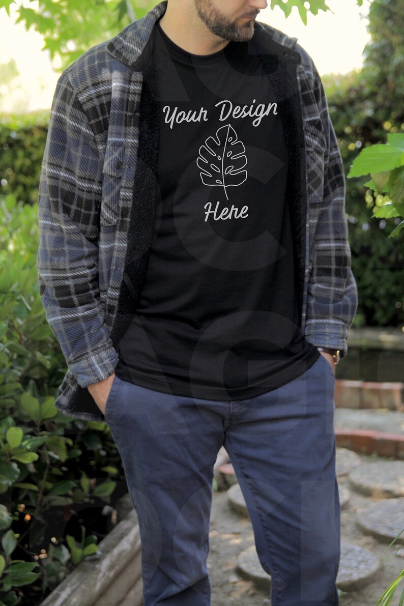 Download Model Mockup Men Bella Canvas Mockup Tshirt Mock up | Etsy