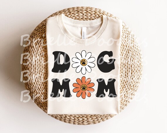 Dog Mom Svg Dog Mom Png Groovy Png Paw Print Svg Retro - Etsy