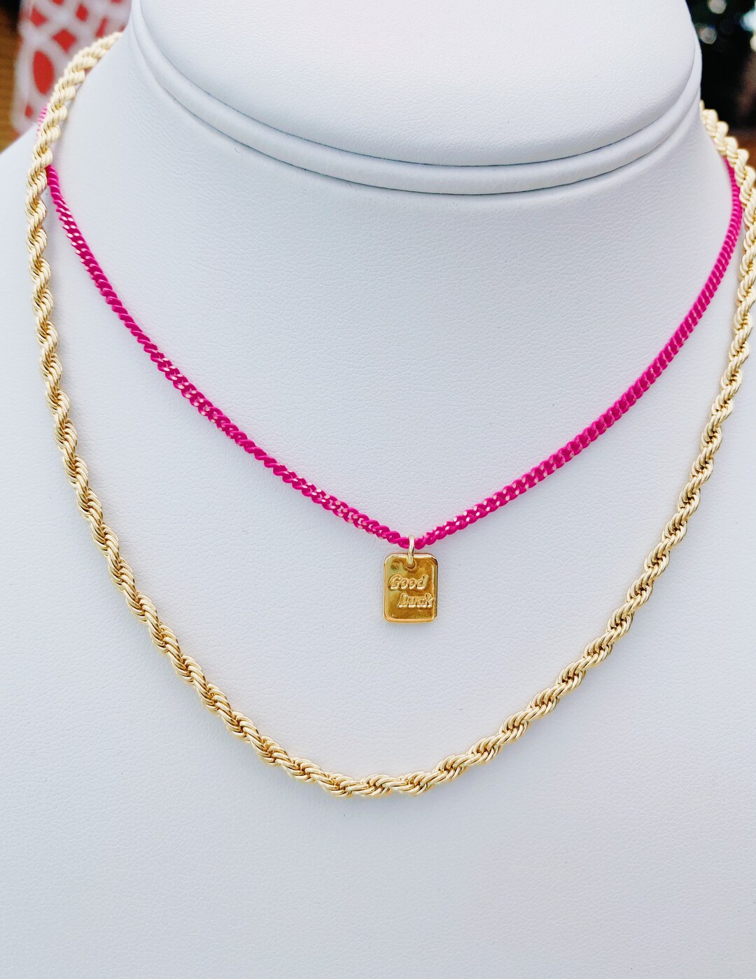 Tiny Rope Chain Gold Thin Rope Chain Necklace - Etsy