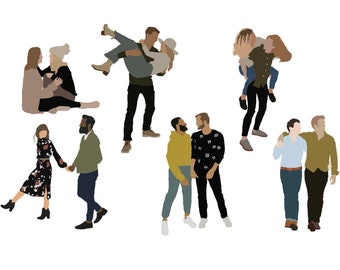 Pack 6 - Partners - Flat Vector People Illustration