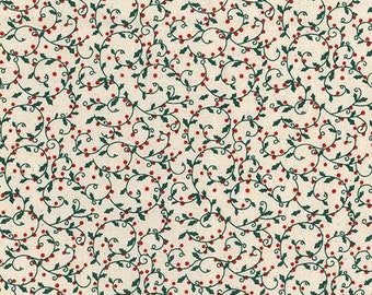 Demi-mètre - Scandi Holly - Tissu coton