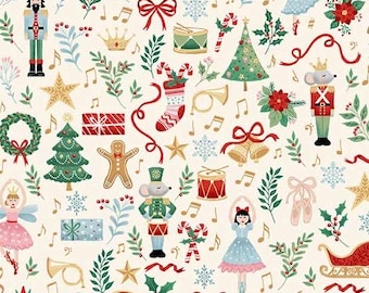 One Metre - Nutcracker Fairy Tale - Cotton Fabric