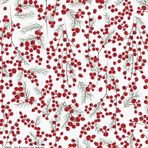 Half Metre - Foraging in the Forest - Berries - Cotton Fabric