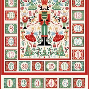 Sew Your Own Christmas Advent Calendar - The Nutcracker - Red