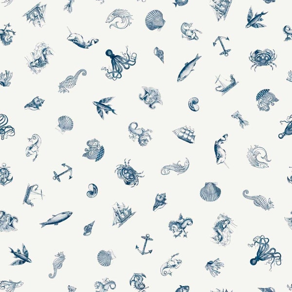 Siren’s Call - Nautical Toss - Cotton Fabric